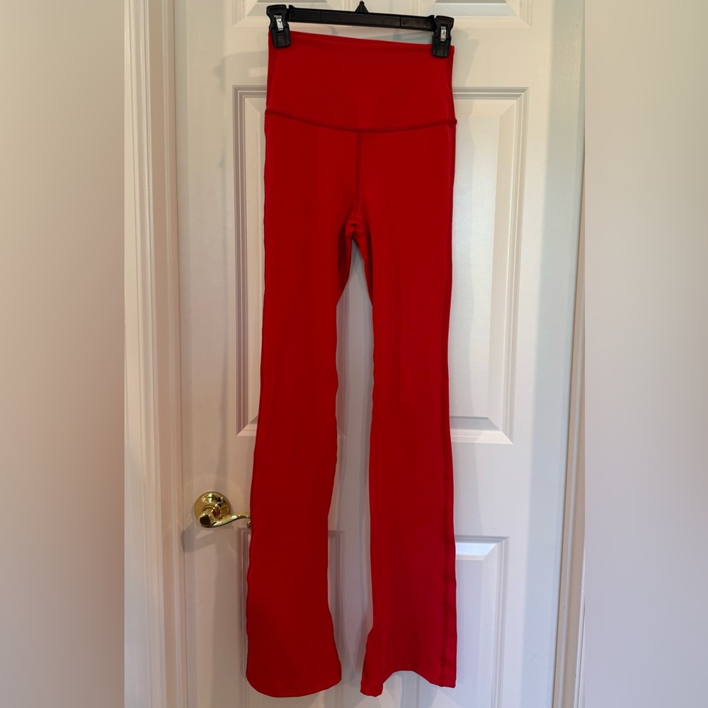 Tiger Friday retro flare leggings red adult M